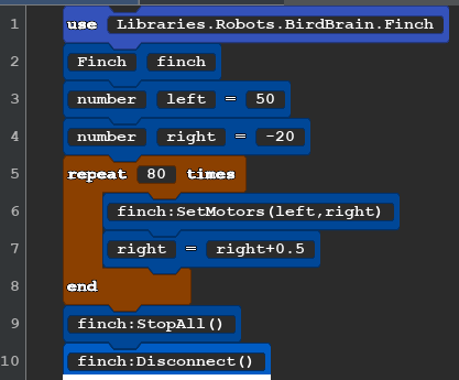 BLOCK CODE for OM5 Spiral