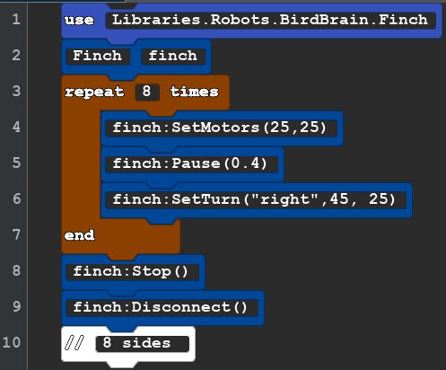 Block Code of Octagon