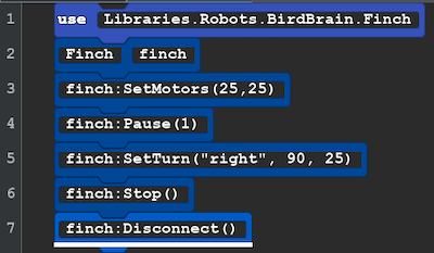 Robot Turn Right Black Code